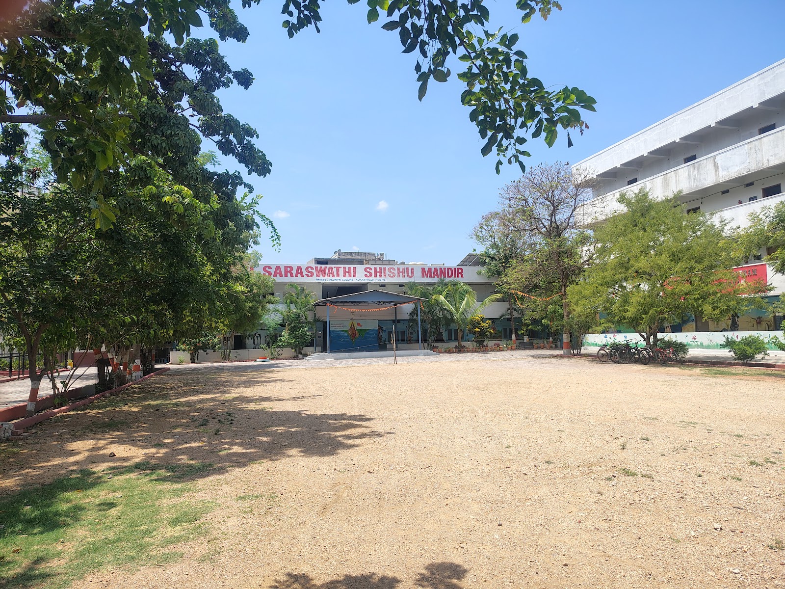 Open grounds and main school building
